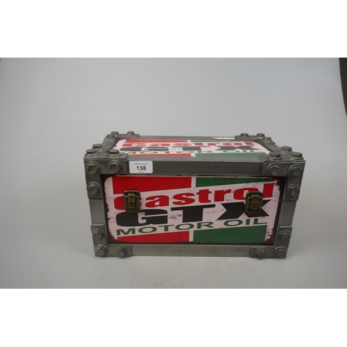 138 - Novelty Castrol GTX Motor Oil storage box