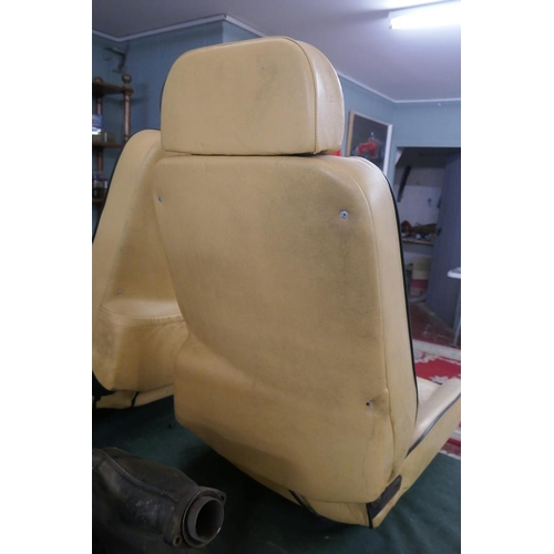 143 - Pair of genuine Lamborghini Countach 25th Anniversary seats in used but good condition