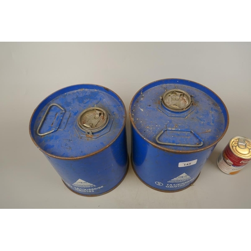 145 - Pair of oil cans