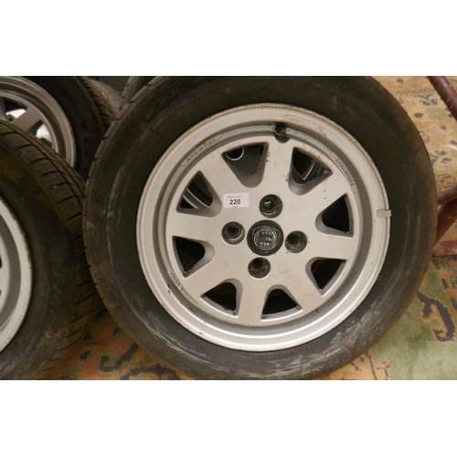 220 - 6 Lancia Beta/Thema wheels with tyres