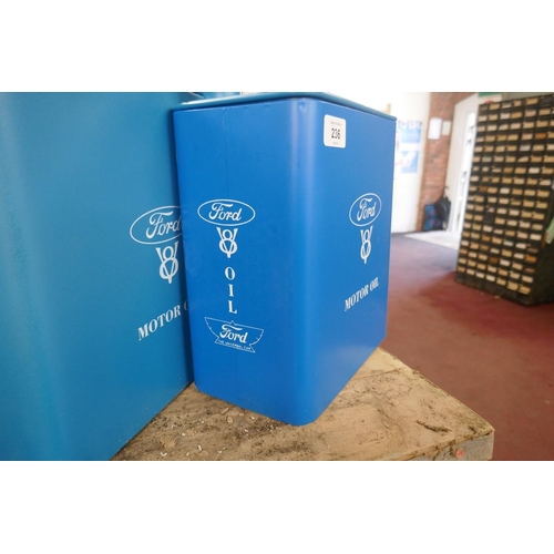 236 - 3 graduated novelty Ford Motor Oil storage boxes