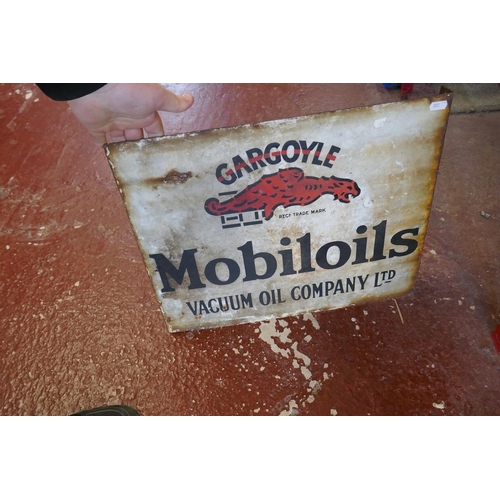 338 - Original enamel sign - Gargoyle Mobiloils