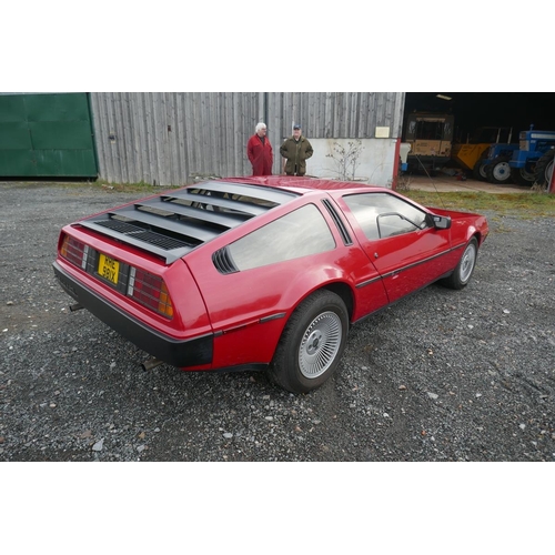 351 - 1981 DeLorean DMC-12 in red boasting just 29000 miles from new