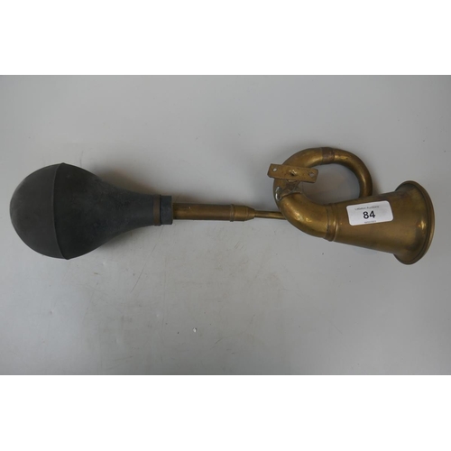 84 - Vintage brass car horn