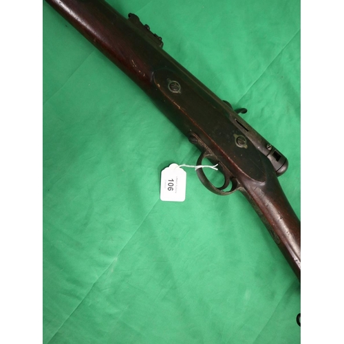 106 - Antique percussion fire rifle