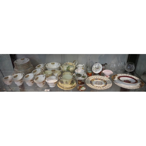 155 - Collection of ceramics and glass to include wedgwood, Shelley etc