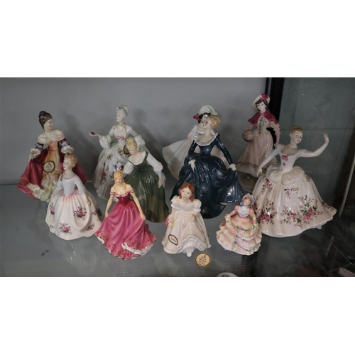 167 - 11 Royal Doulton figurines