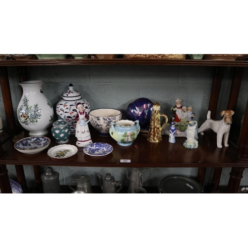 184 - Collection of china to include Royal Worcester vase - Worcester Herbs