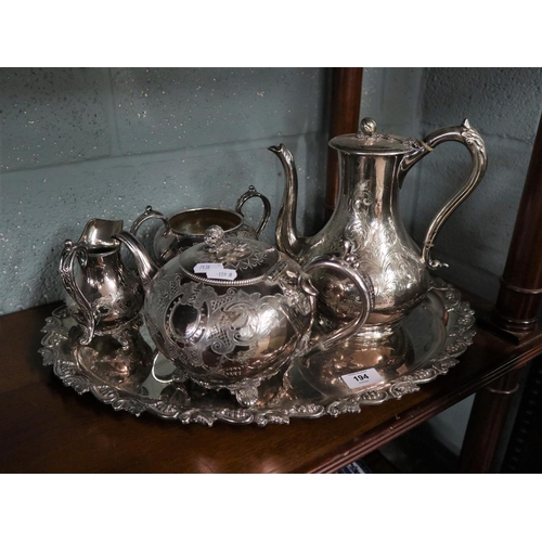 194 - Collection of silver plate