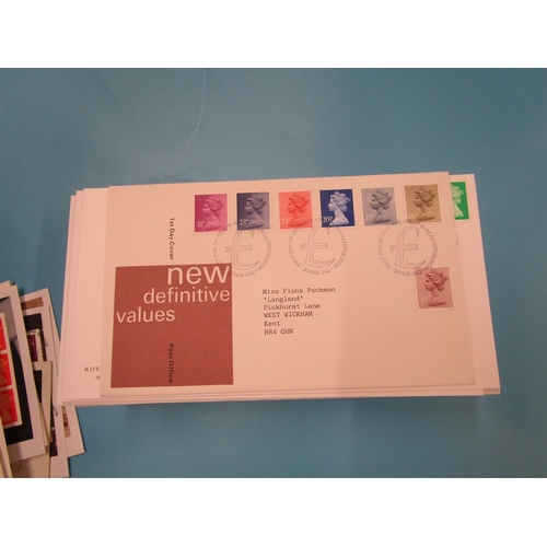 207 - Stamps - Collection of stamps - Definitive first day covers approx 100