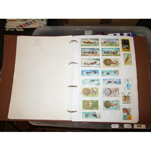 209 - Stamps - Large collection of stamps and stamp albums