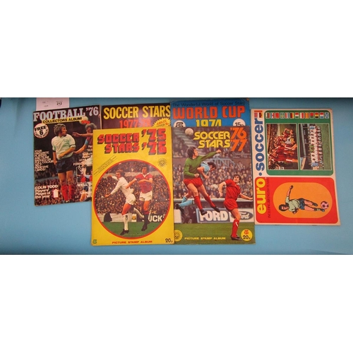 212 - Collection of vintage football sticker albums - complete sets