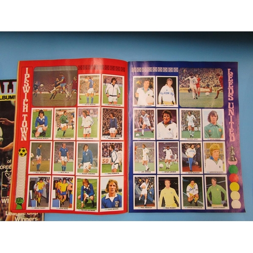 212 - Collection of vintage football sticker albums - complete sets