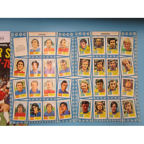 212 - Collection of vintage football sticker albums - complete sets