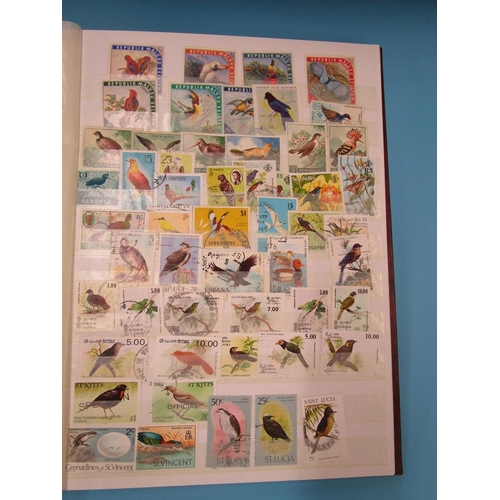 214 - Stamps - Theamatics - Birds in stockbook (1000+)