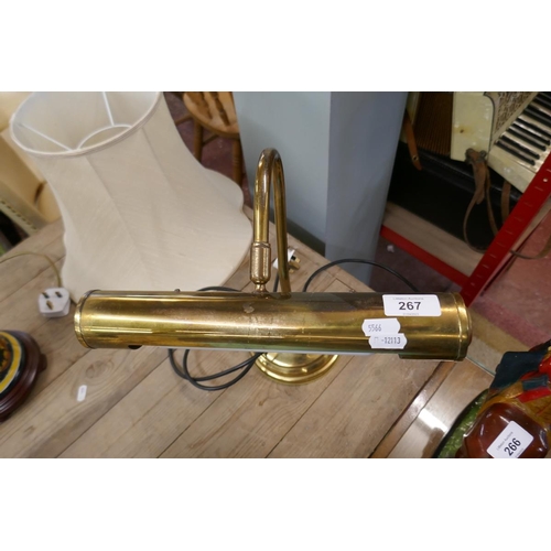 267 - Brass desk lamp