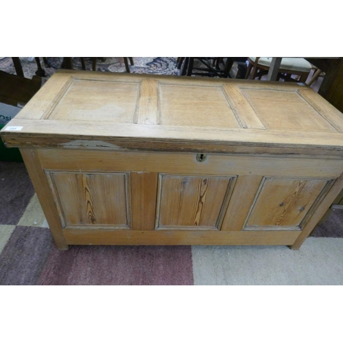 268 - Oak coffer with original candle box