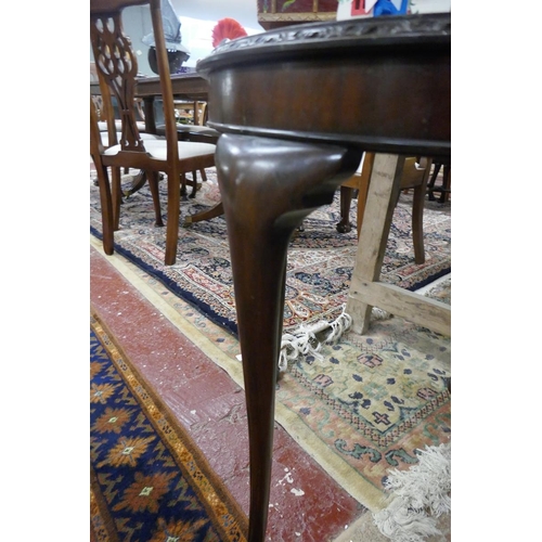 275 - Mahogany occasional table on ball and claw feet