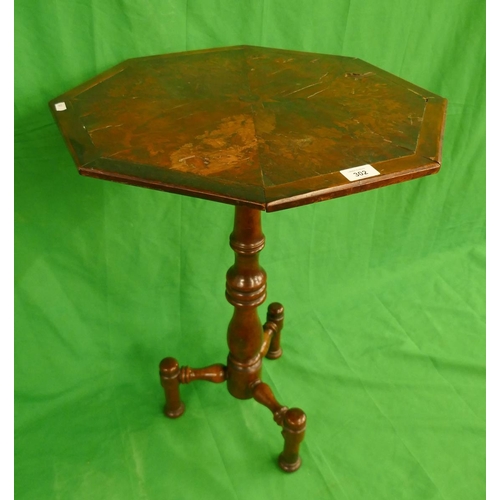 302 - Inlaid tripod table