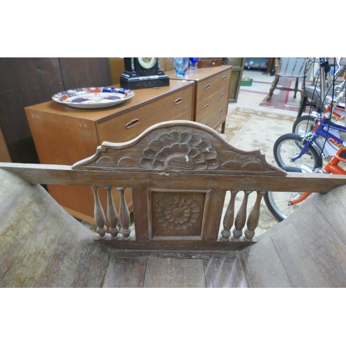 318 - Antique storytellers bench  - Approx size: W: 108cm D: 52cm H: 83cm