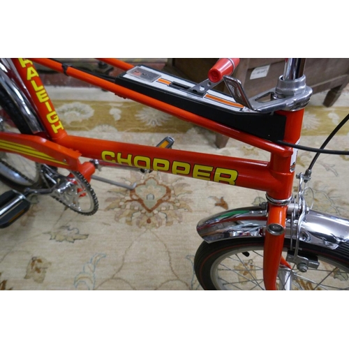 320 - MKII Raleigh Chopper Infrared in stunning as new condition restored with electronic siren