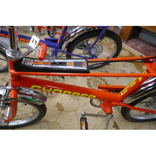 320 - MKII Raleigh Chopper Infrared in stunning as new condition restored with electronic siren