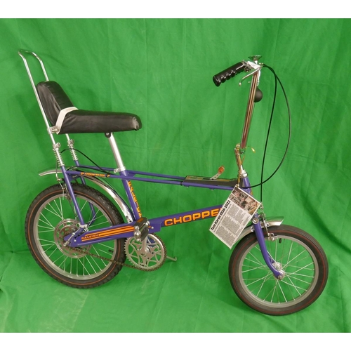MKII Ralleigh Chopper Ultraviolet in stunning as new fully restored condition