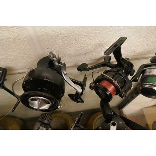 339 - Collection of 9 fishing reels