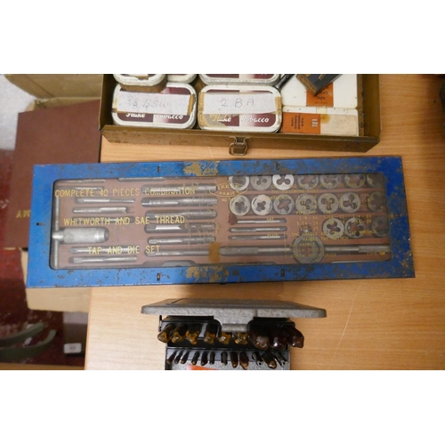 341 - Collection of tap and die sets