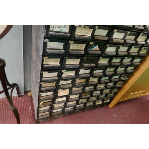 362 - Vintage metal multi drawer cabinet  - Approx size: W: 86cm D: 40cm H: 178cm