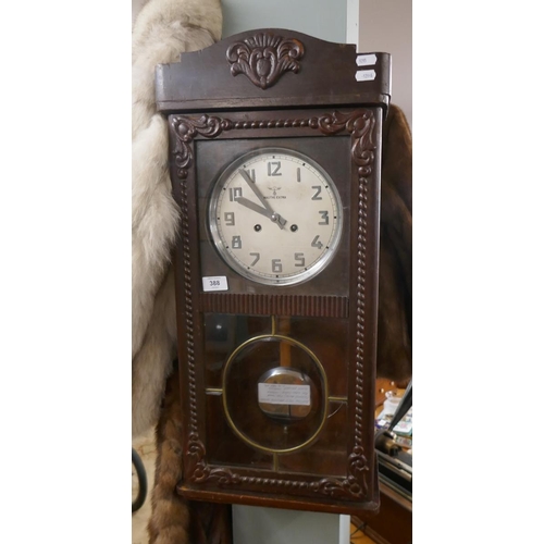 388 - 1920s Mauther wallclock - working with key