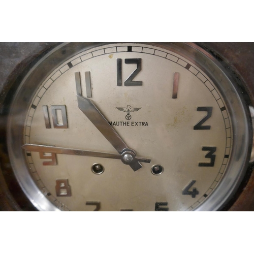 388 - 1920s Mauther wallclock - working with key