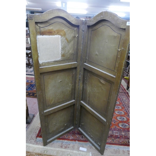 389 - Antique painted folding screen