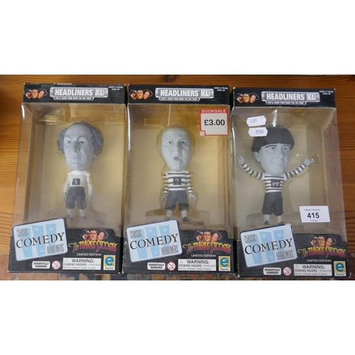 415 - The Three Stooges L/E figures set of 3