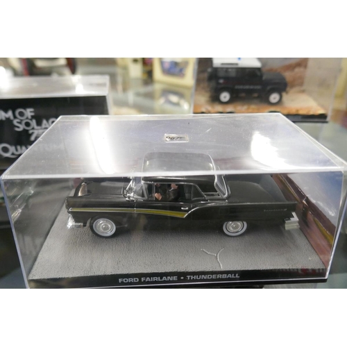 436 - Collection of die cast James Bond cars