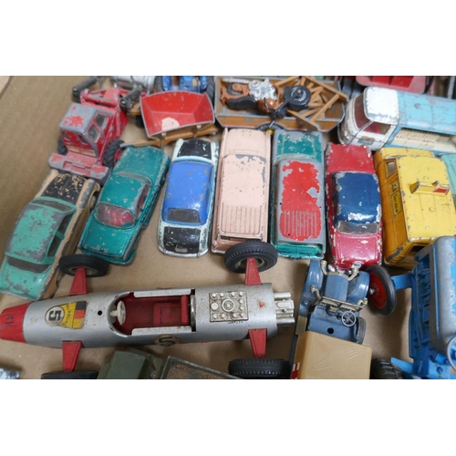 447 - Good collection of well played with diecast mostly Dinky toy car models