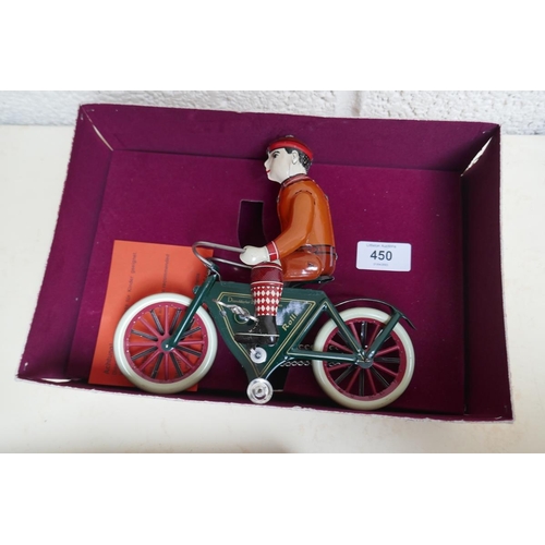 450 - Rolli 230 tin pate toy cyclist