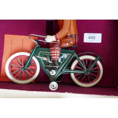 450 - Rolli 230 tin pate toy cyclist