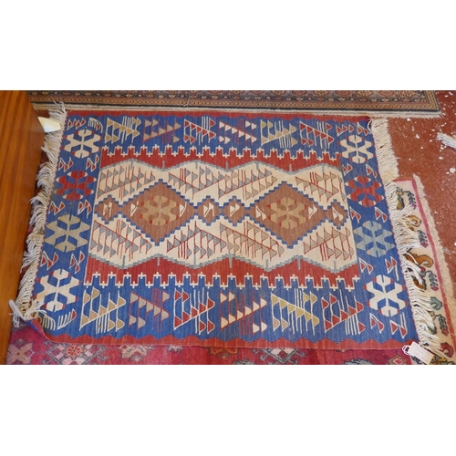 485 - Caucuses Kilim rug - Approx size: 130cm x 93cm