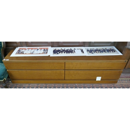 487 - Skovby tv cabinet  - Approx size: W: 190cm D: 47cm H: 51cm