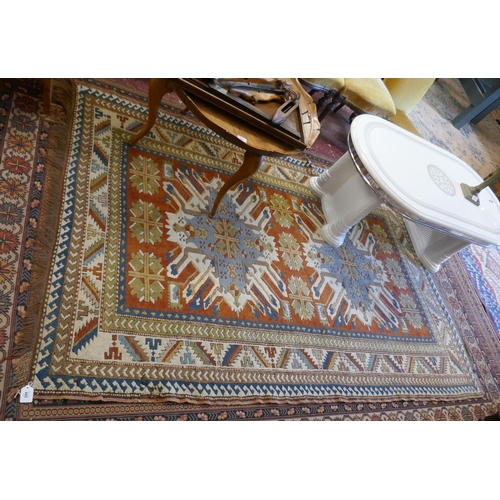 489 - Hand woven rug Caucasus style - Approx size: 240cm x 146cm