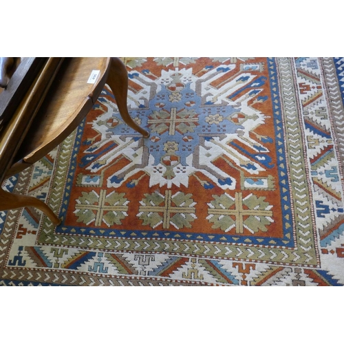 489 - Hand woven rug Caucasus style - Approx size: 240cm x 146cm