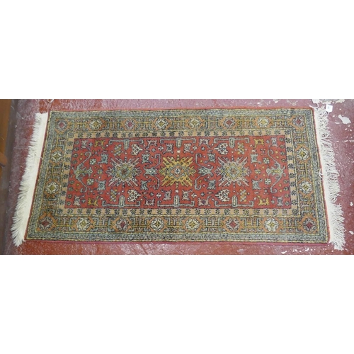 490 - Turkman prayer rug - Approx size: 152cm x 71cm