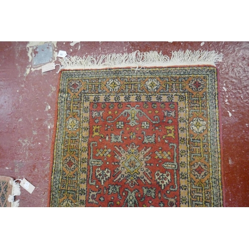 490 - Turkman prayer rug - Approx size: 152cm x 71cm