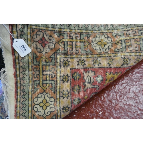 490 - Turkman prayer rug - Approx size: 152cm x 71cm