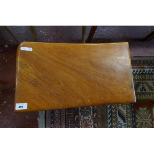 494 - Solid elm stool