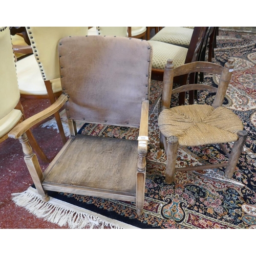 502 - 2 antique child's chairs