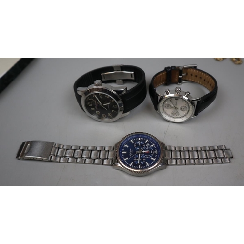 68 - Collection of watches to include Seiko and Automatic Aegean Airlines