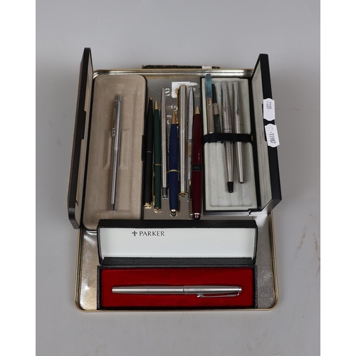 76 - Collection of pens to include Parker