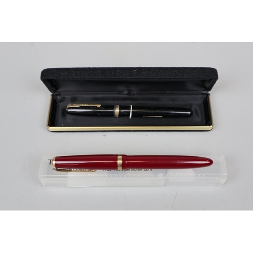 78 - 2 x 14ct gold nibbed fountain pens